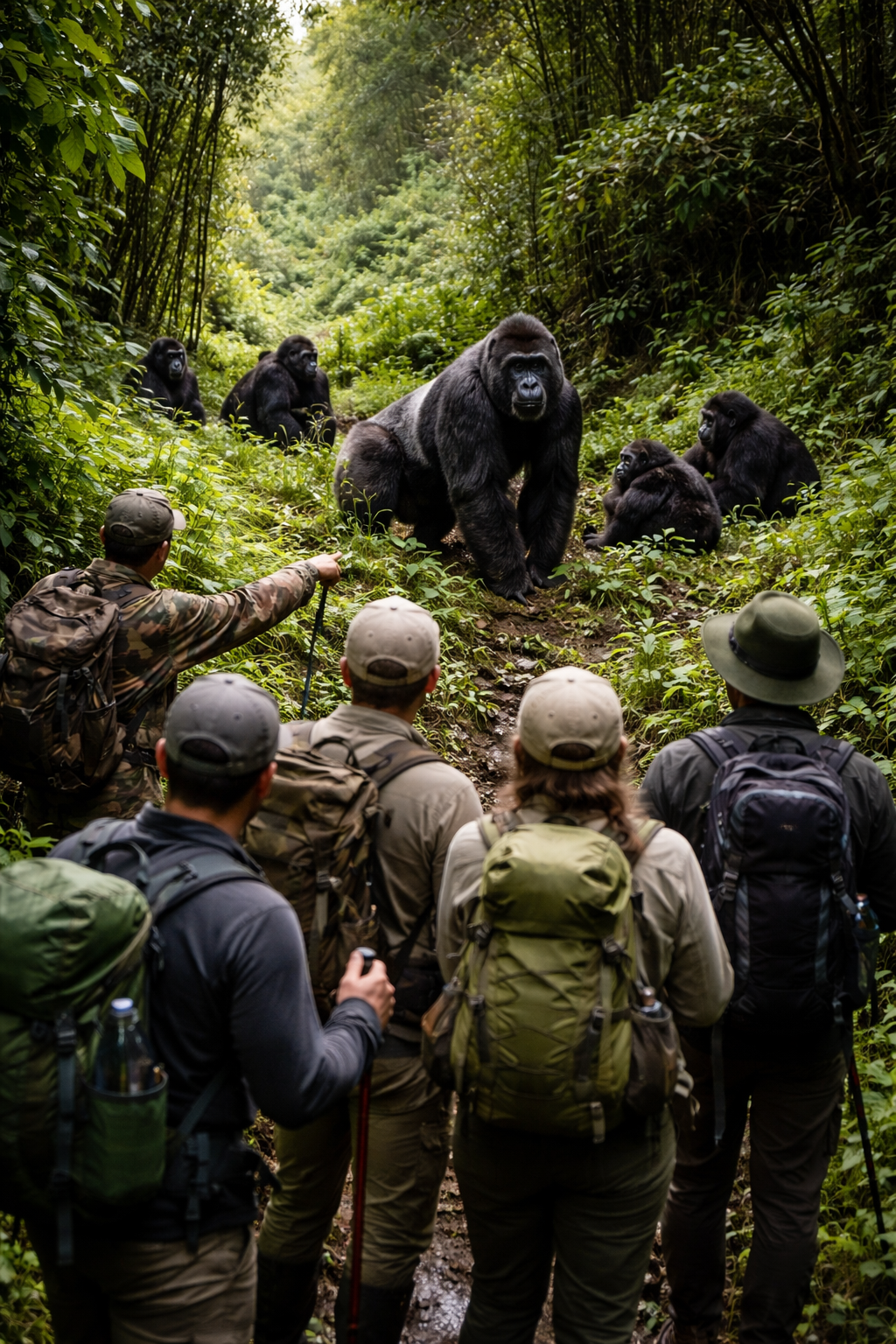 Gorilla trekking
